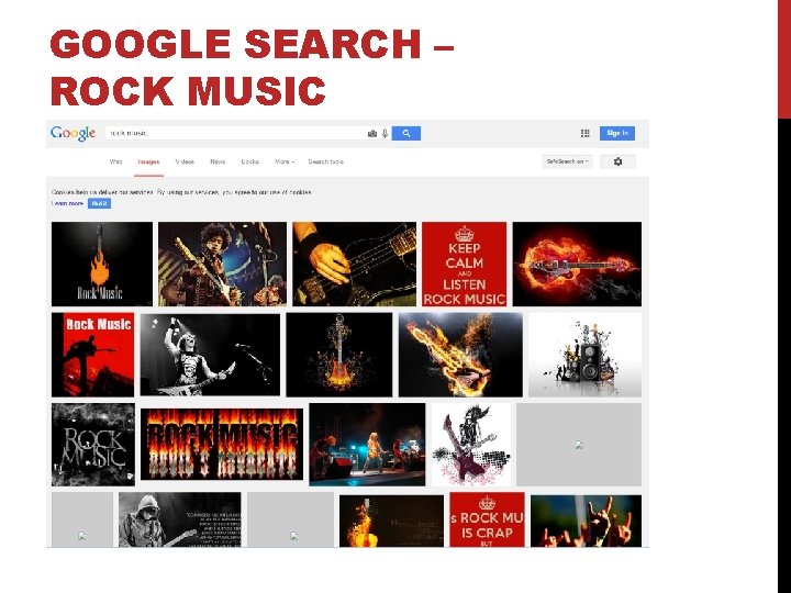 GOOGLE SEARCH – ROCK MUSIC 