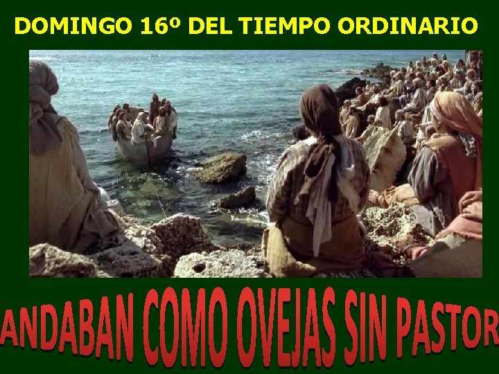 DOMINGO 16º DEL TIEMPO ORDINARIO DOMINGO 16º DEL TIEMPO ORDINARIO