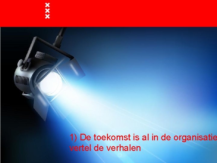 1) De toekomst is al in de organisatie vertel de verhalen 