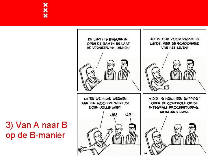 3) Van A naar B op de B-manier 
