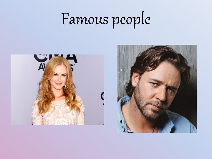 Famous people 