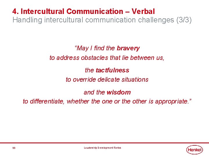 4. Intercultural Communication – Verbal Handling intercultural communication challenges (3/3) “May I find the 4. Intercultural Communication – Verbal Handling intercultural communication challenges (3/3) “May I find the