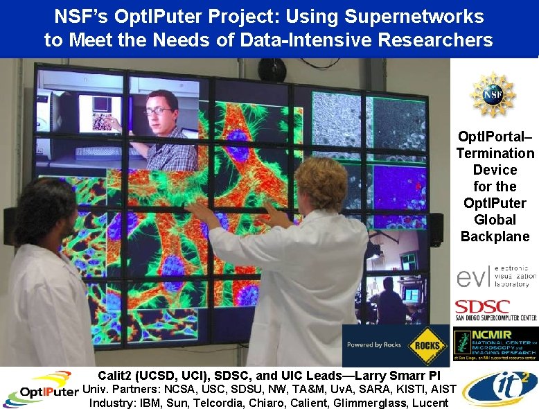 NSF’s Opt. IPuter Project: Using Supernetworks to Meet the Needs of Data-Intensive Researchers Opt.