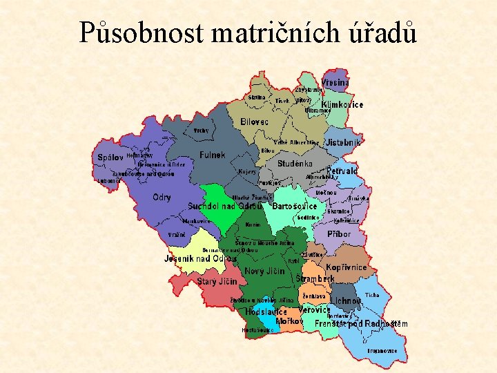 Působnost matričních úřadů 