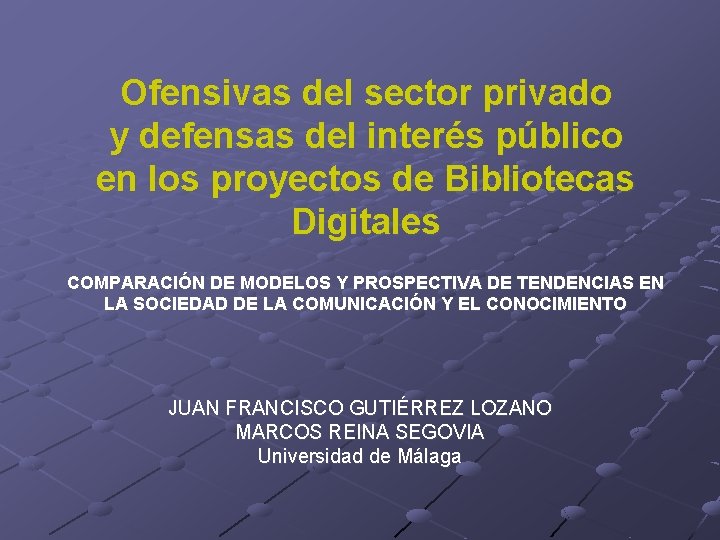 Ofensivas del sector privado y defensas del interés público en los proyectos de Bibliotecas