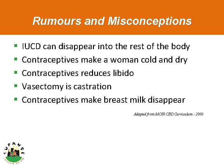 Rumours and Misconceptions § § § IUCD can disappear into the rest of the