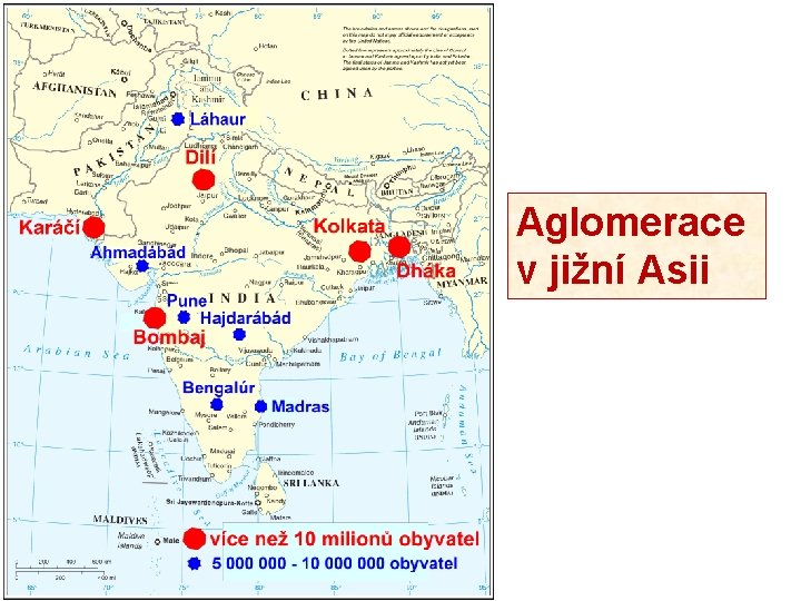 Aglomerace v jižní Asii 