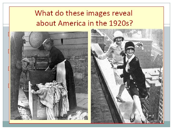 Changing Role of Women �In 1920, the 19 th amendment granting women suffrage passed Changing Role of Women �In 1920, the 19 th amendment granting women suffrage passed