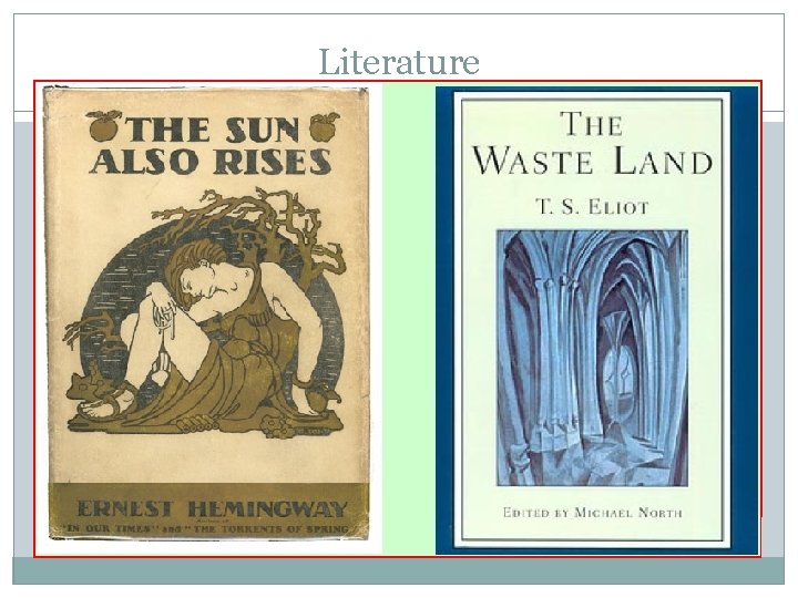 Literature �The 1920’s produced some of America’s most important literature �Authors F. Scott Fitzgerald Literature �The 1920’s produced some of America’s most important literature �Authors F. Scott Fitzgerald