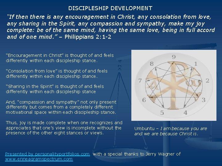 DISCIPLESHIP DEVELOPMENT “If then there is any encouragement in Christ, any consolation from love,