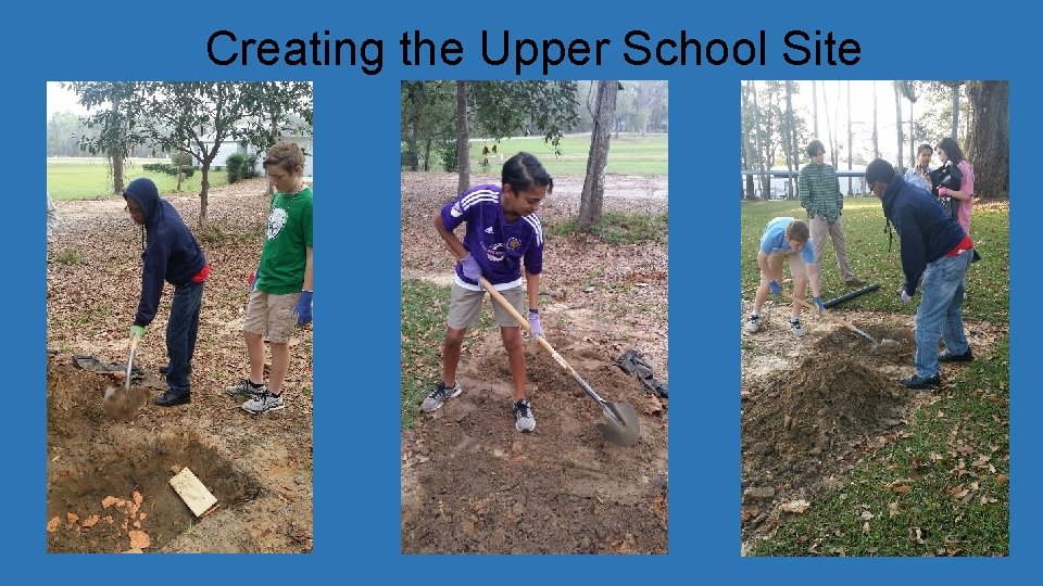 Creating the Upper School Site 