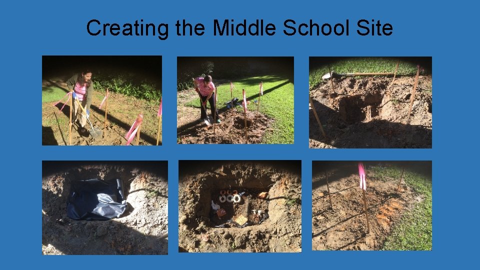 Creating the Middle School Site 