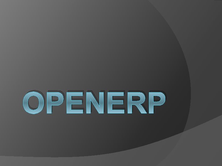 OPENERP 