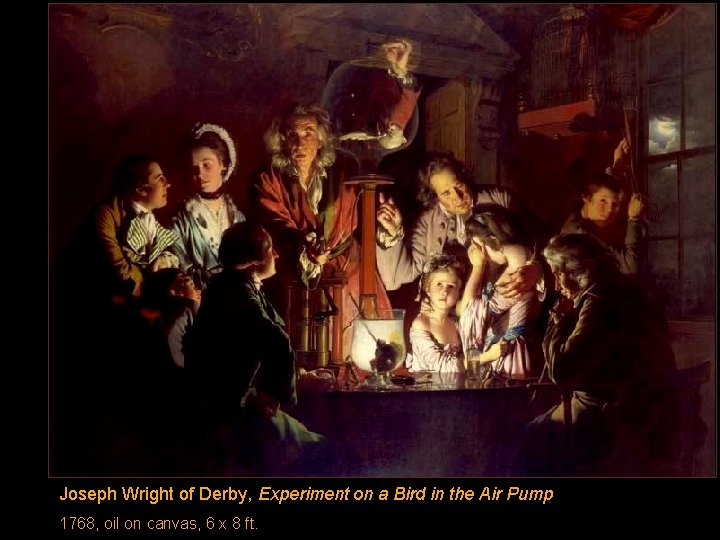 Joseph Wright of Derby, Experiment on a Bird in the Air Pump 1768, oil