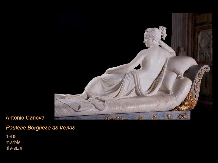 Antonio Canova Paulene Borghese as Venus 1808 marble life-size 