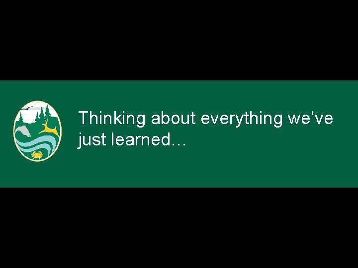 Thinking about everything we’ve just learned… Thinking about everything we’ve just learned…