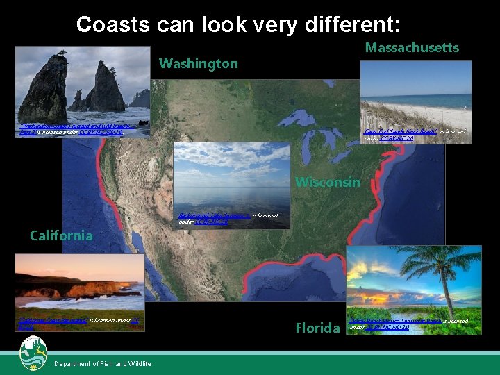 Coasts can look very different: Massachusetts Washington "Washington coast´s rugged and wild beauty Part Coasts can look very different: Massachusetts Washington "Washington coast´s rugged and wild beauty Part