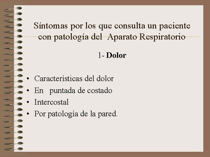 Clase Semiologa Generalidades Aparato Respiratorio Sntomas por los