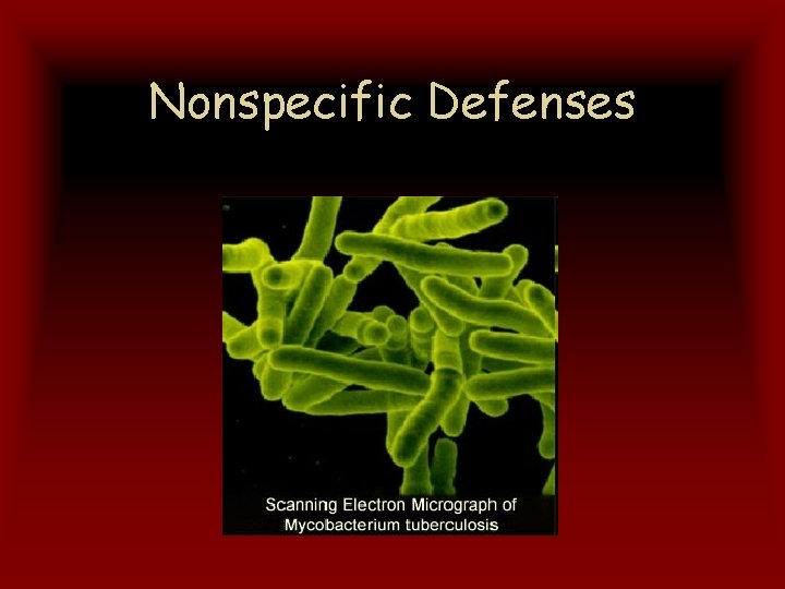 Nonspecific Defenses 