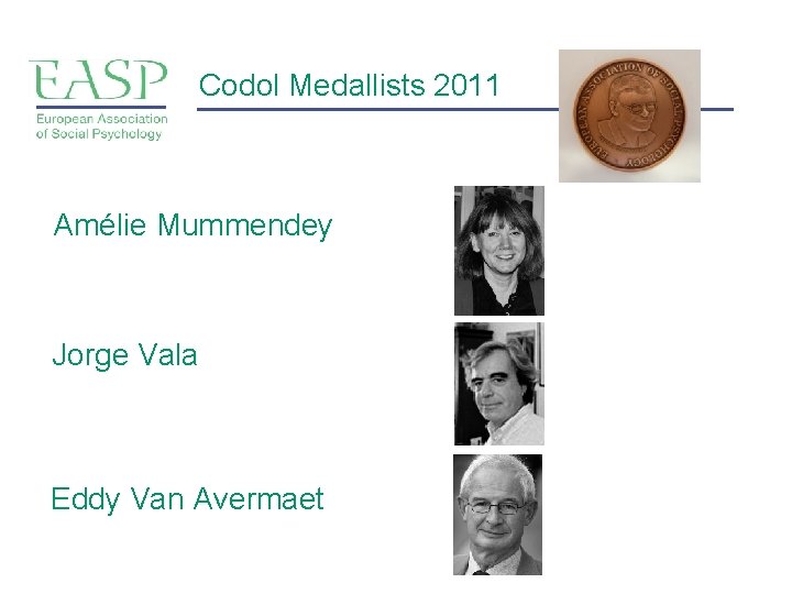 Codol Medallists 2011 Amélie Mummendey Jorge Vala Eddy Van Avermaet 