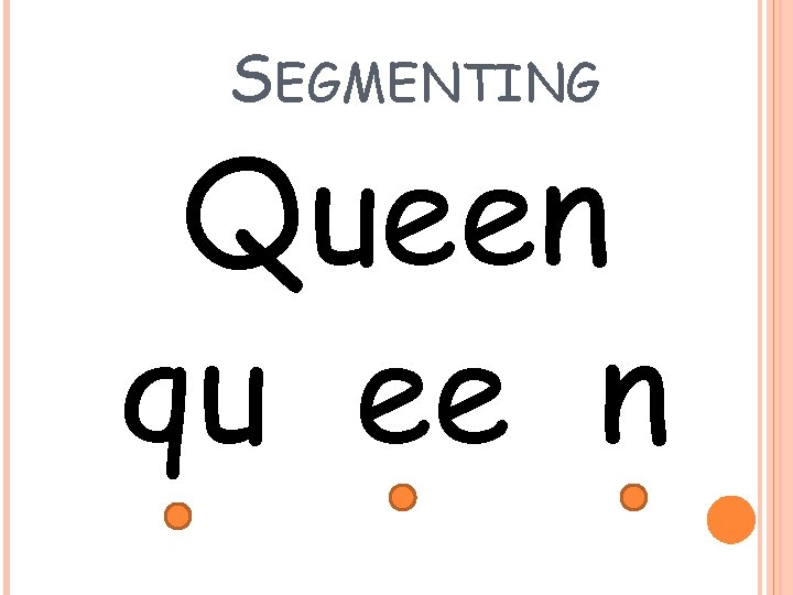 SEGMENTING Queen qu ee n 