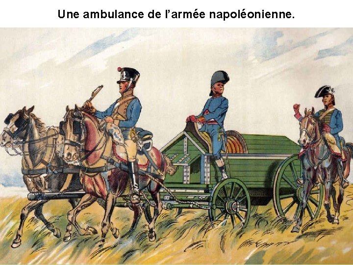 Une ambulance de l’armée napoléonienne. 