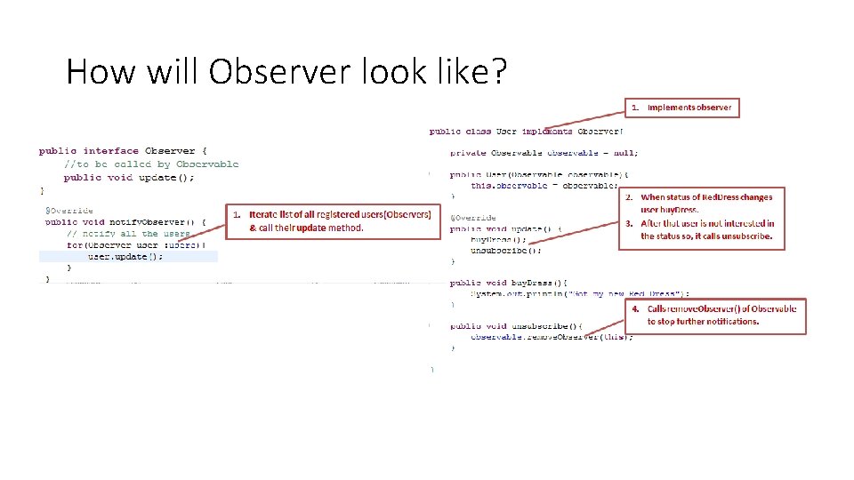 How will Observer look like? 