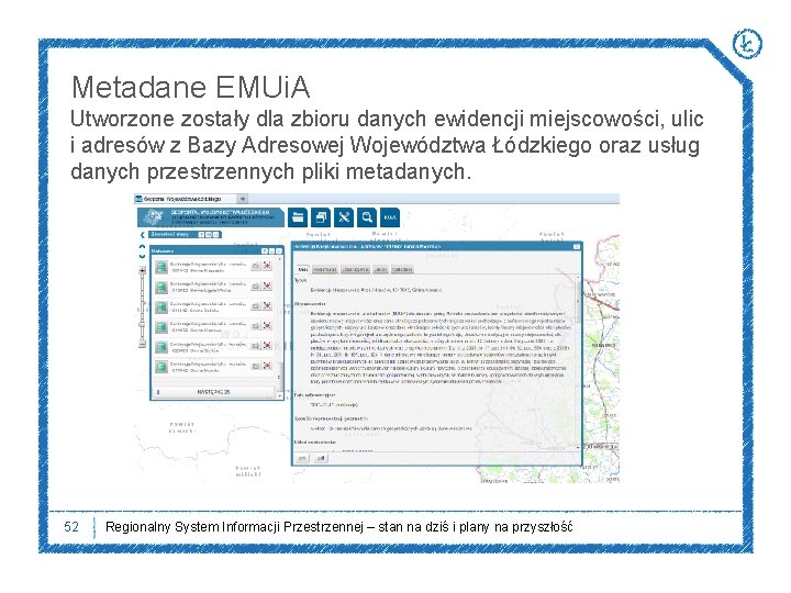 Metadane EMUi. A Utworzone zostały dla zbioru danych ewidencji miejscowości, ulic i adresów z