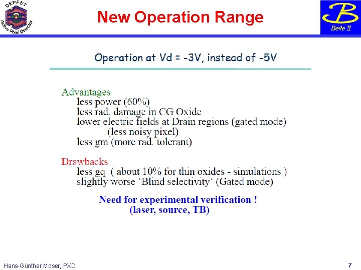 New Operation Range Hans-Günther Moser, PXD 7 