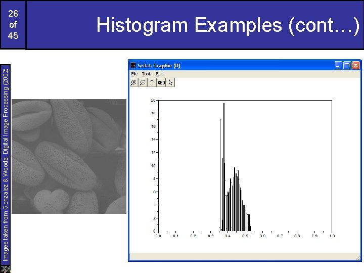 Images taken from Gonzalez & Woods, Digital Image Processing (2002) 26 of 45 Histogram