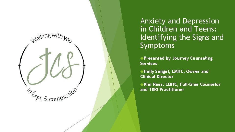 Anxiety and Depression in Children and Teens: Identifying the Signs and Symptoms Presented by