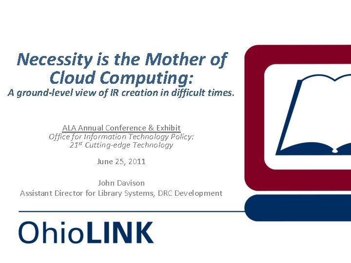 Necessity is the Mother of Cloud Computing: A ground-level view of IR creation in
