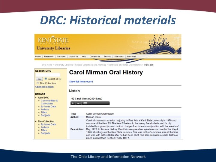 DRC: Historical materials 