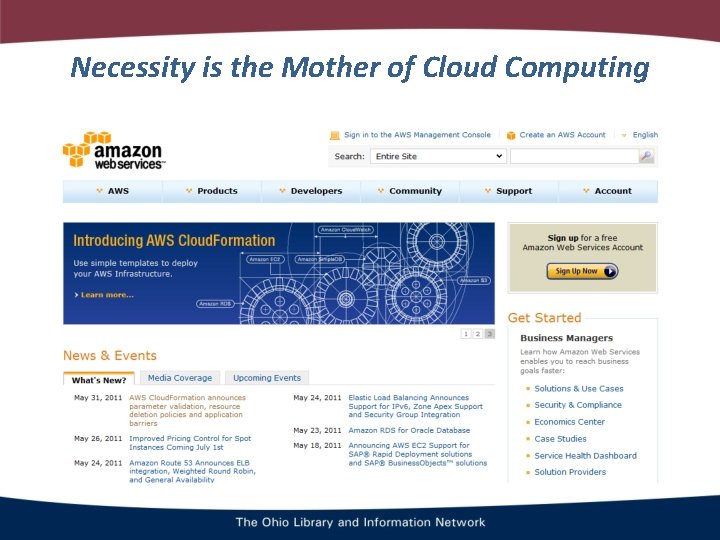 Necessity is the Mother of Cloud Computing 