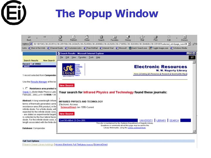 The Popup Window 