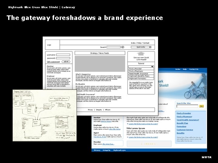 Highmark Blue Cross Blue Shield | Gateway The gateway foreshadows a brand experience 