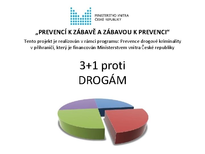 „PREVENCÍ K ZÁBAVĚ A ZÁBAVOU K PREVENCI“ Tento projekt je realizován v rámci programu: