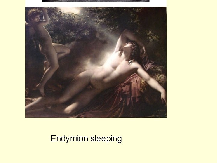 Endymion sleeping 