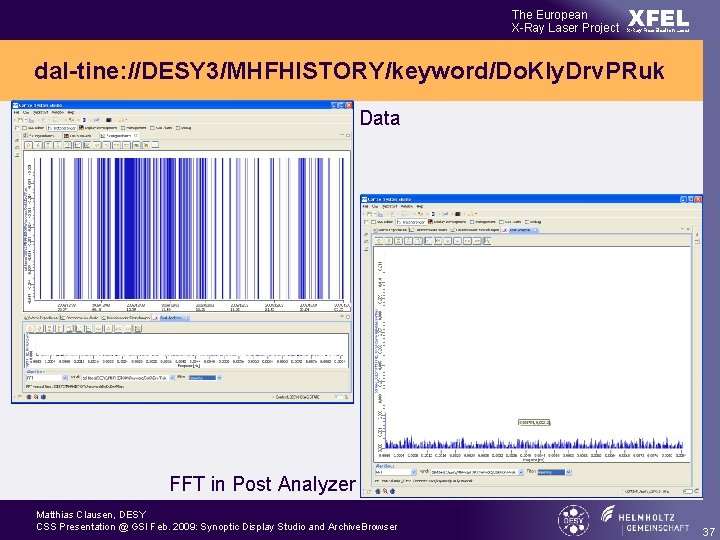 The European X-Ray Laser Project XFEL X-Ray Free-Electron Laser dal-tine: //DESY 3/MHFHISTORY/keyword/Do. Kly. Drv.