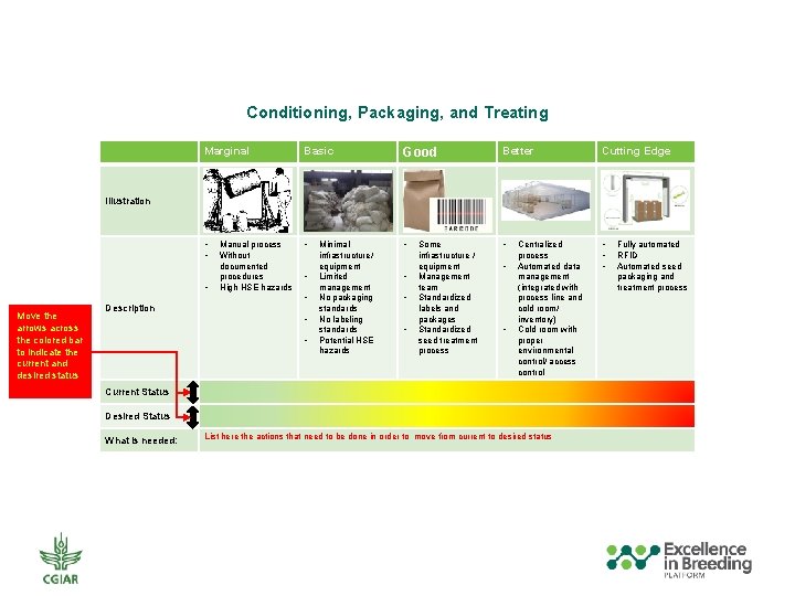 Conditioning, Packaging, and Treating Marginal Basic Good Better Cutting Edge • • Illustration •