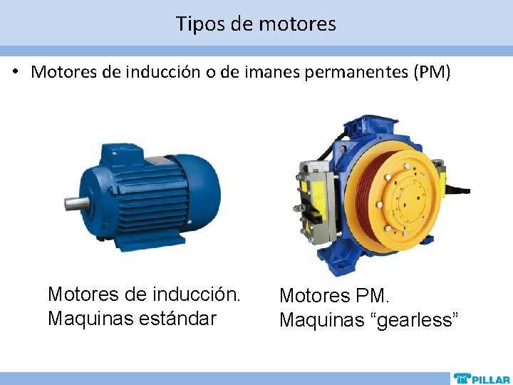 Tipos de motores • Motores de inducción o de imanes permanentes (PM) Motores de Tipos de motores • Motores de inducción o de imanes permanentes (PM) Motores de