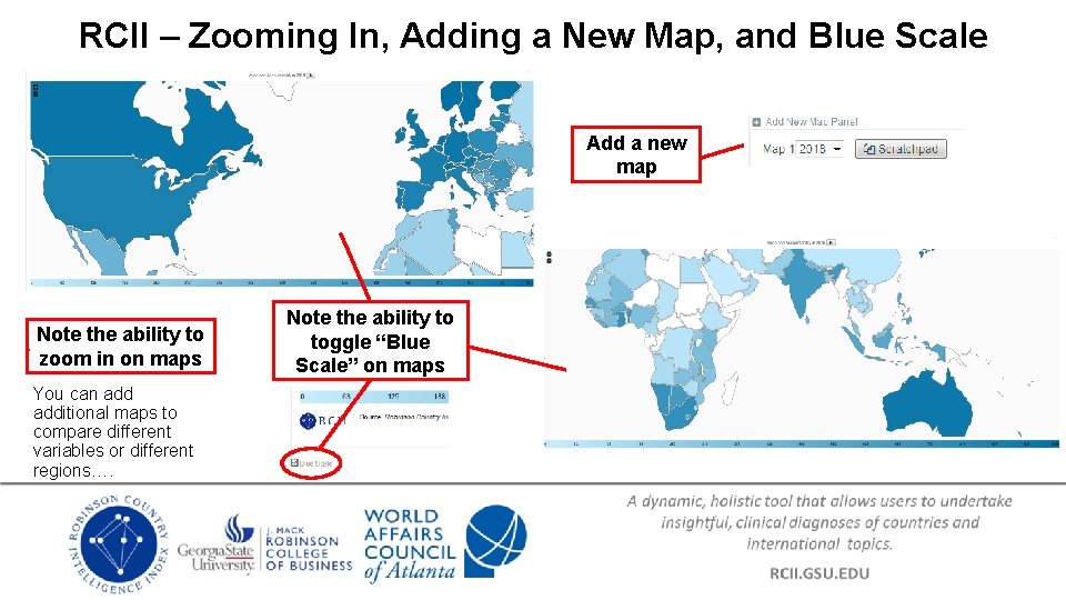 RCII – Zooming In, Adding a New Map, and Blue Scale Add a new