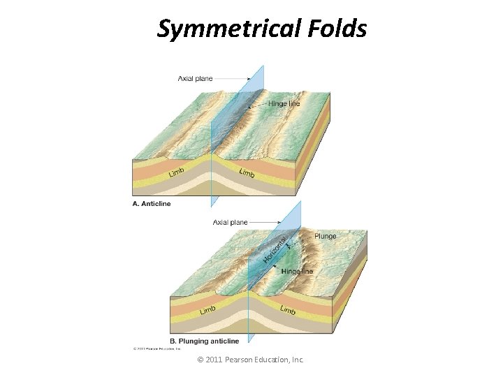 Symmetrical Folds © 2011 Pearson Education, Inc. 