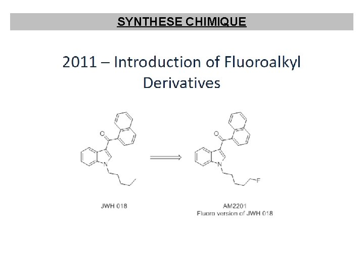 SYNTHESE CHIMIQUE 