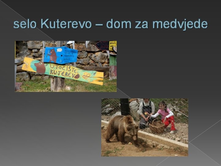 selo Kuterevo – dom za medvjede 