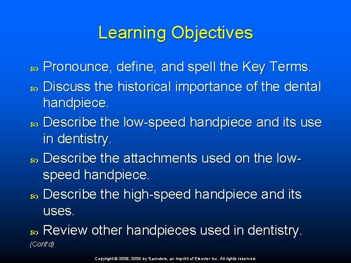 Learning Objectives Pronounce, define, and spell the Key Terms. Discuss the historical importance of