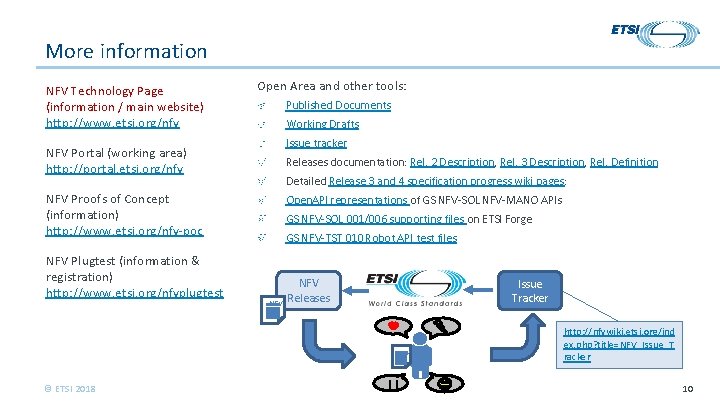 More information NFV Technology Page (information / main website) http: //www. etsi. org/nfv Open