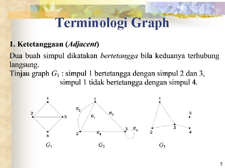 Terminologi Graph 5 