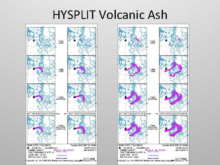 HYSPLIT Volcanic Ash 
