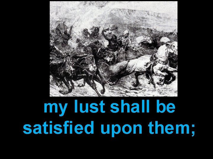 my lust shall be satisﬁed upon them; 
